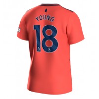 Everton Ashley Young #18 Bortatröja 2023-24 Korta ärmar
